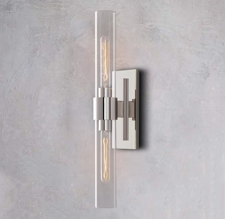 Ravelle Glass Linear Wall Sconce 23”H