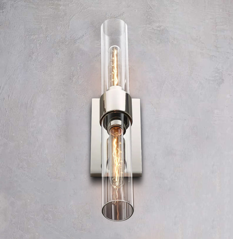 Ravelle Glass Linear Wall Sconce 23”H