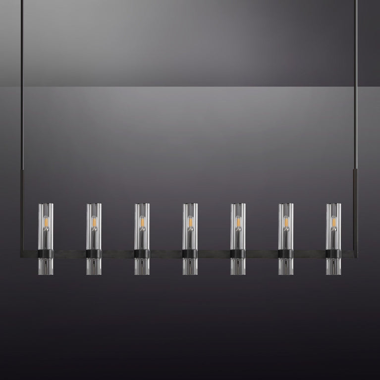 Ravelle Glass Linear Chandelier 50"(customized)