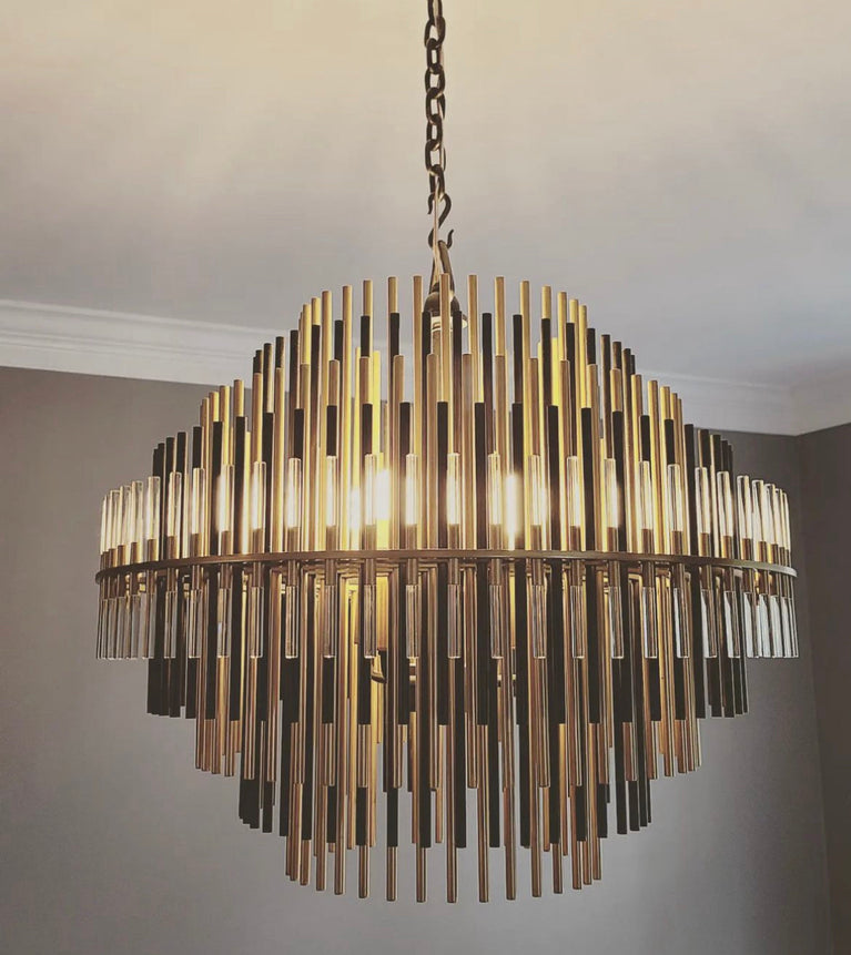 Emile Industrial Wind Round Chandelier 50" 60"( customized size)