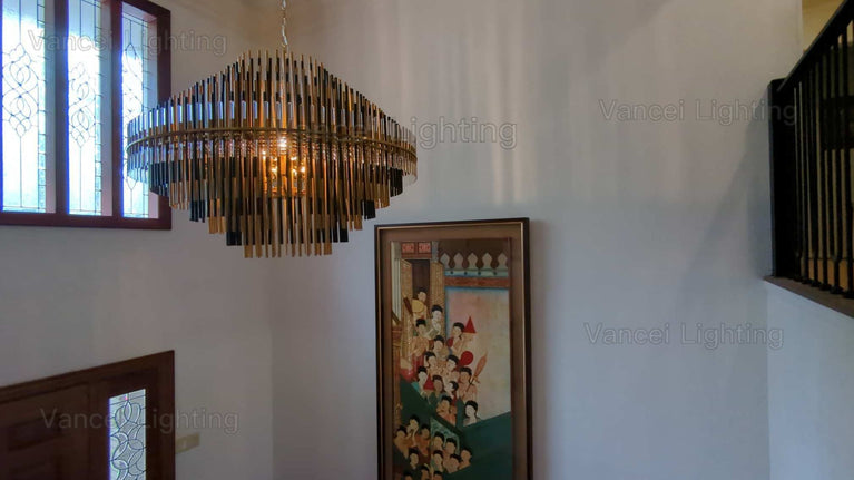 Emile Industrial Wind Round Chandelier 50" 60"( customized size)