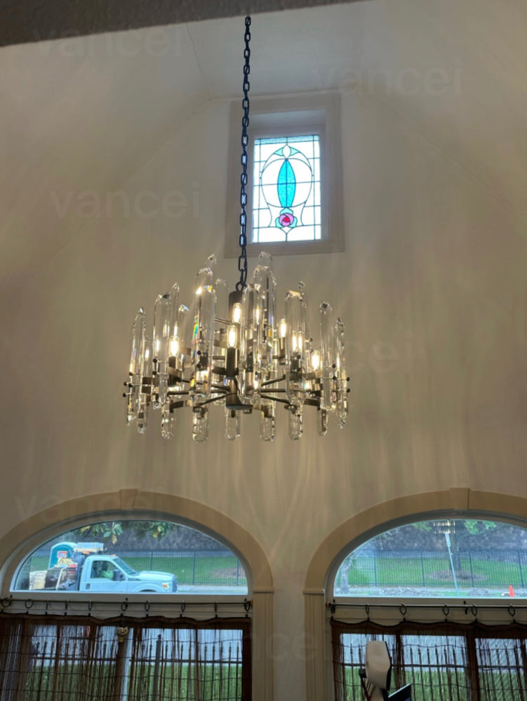 Bonnington Crystal Round Chandelier 37"