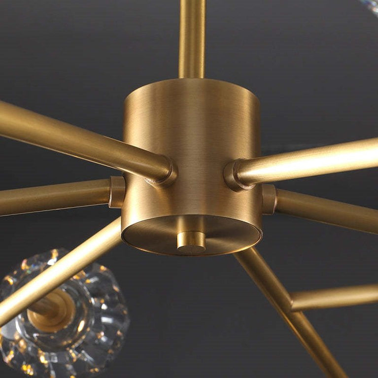 Boule De Cristal Clear Glass Ball Modern Round Chandelier Light 60"