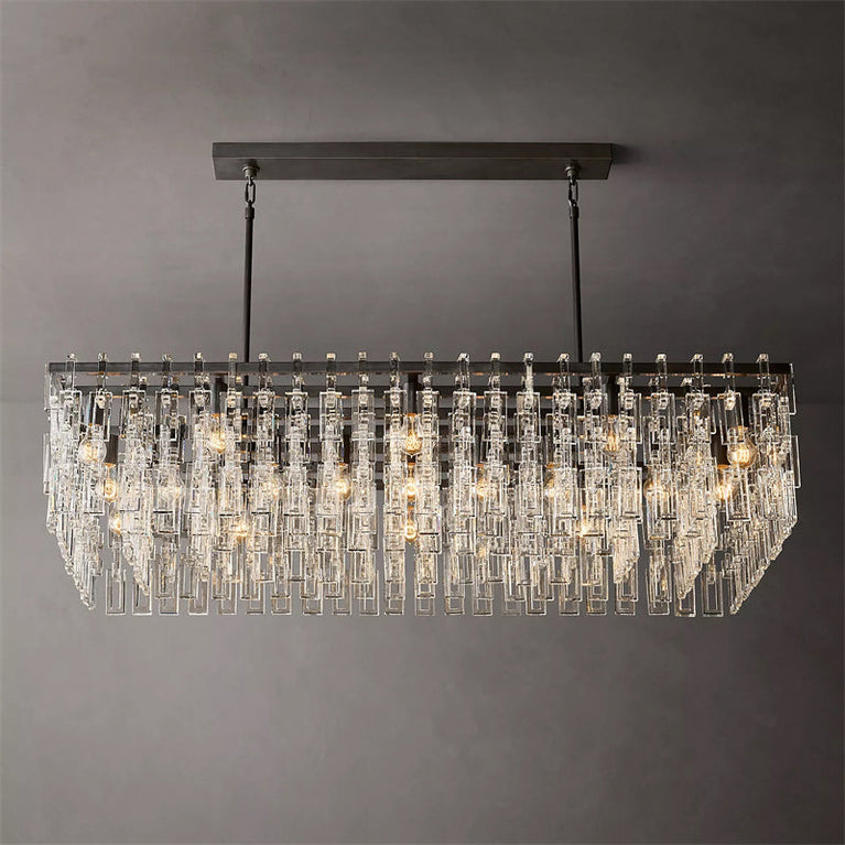 Marignan Crystal Modern Round Chandelier 60" Living Room Chandelier