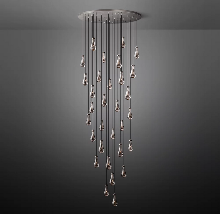 Rain Round Modern Chandelier Light