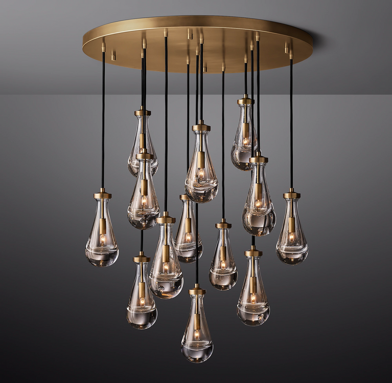 Rain Round Modern Chandelier Light