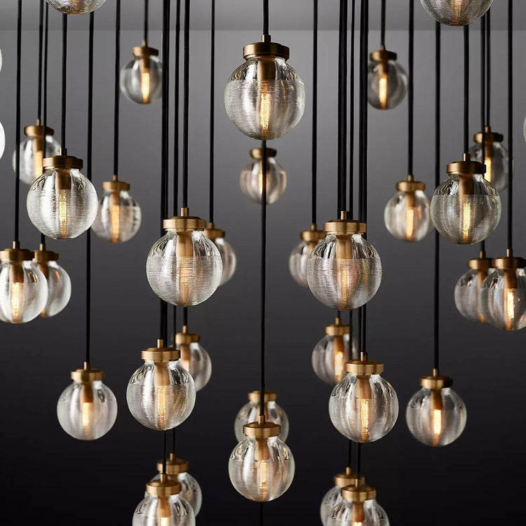 Perle Glass Round Chandelier