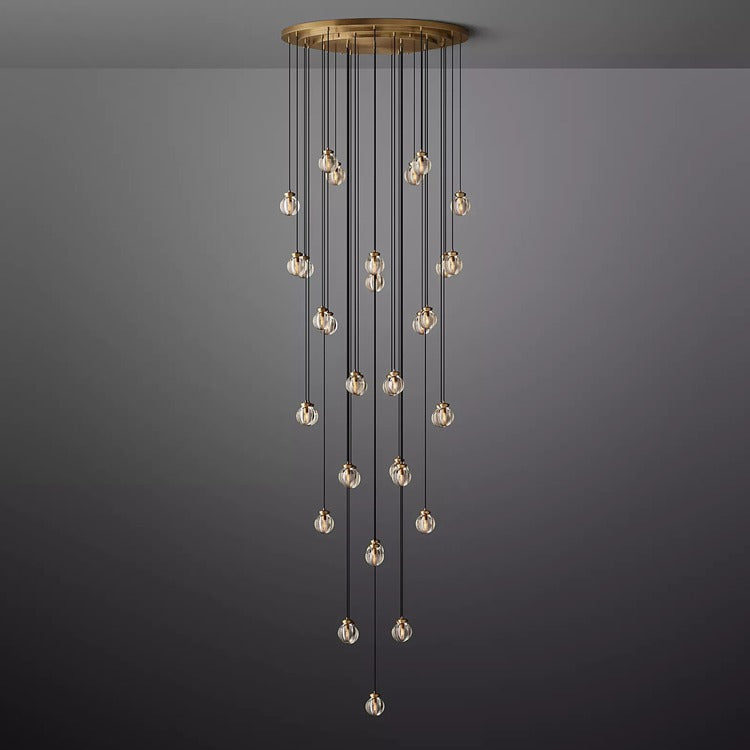 Perle Glass Round Chandelier