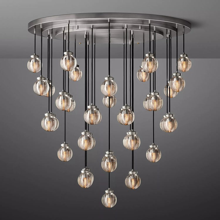 Perle Glass Round Chandelier