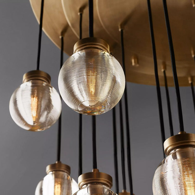 Perle Glass Round Chandelier