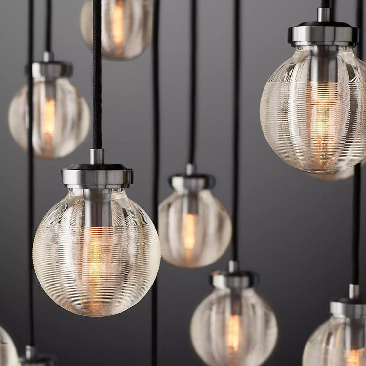 Perle Glass Round Chandelier