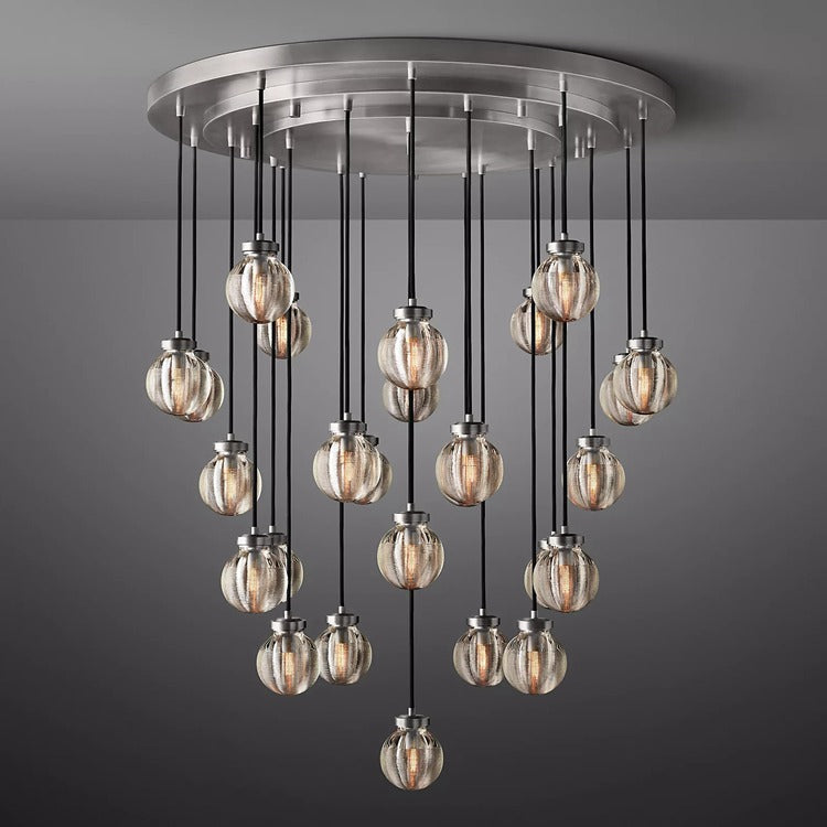 Perle Glass Round Chandelier