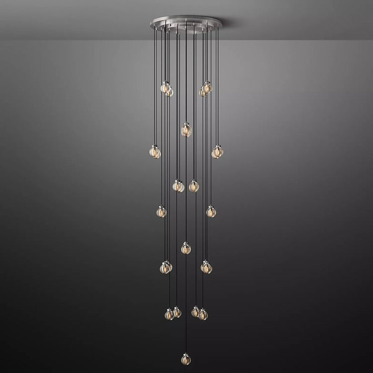 Perle Glass Round Chandelier