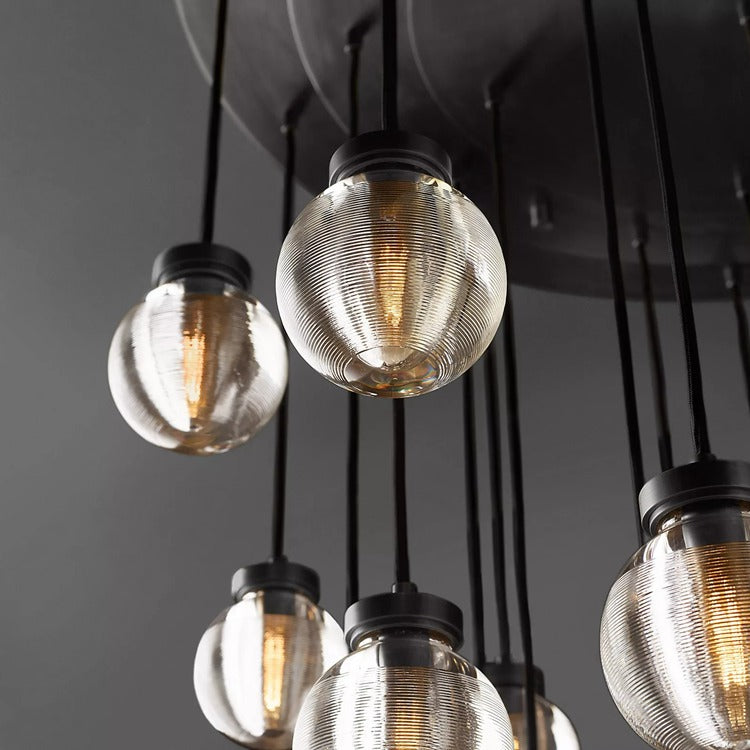 Perle Glass Round Chandelier