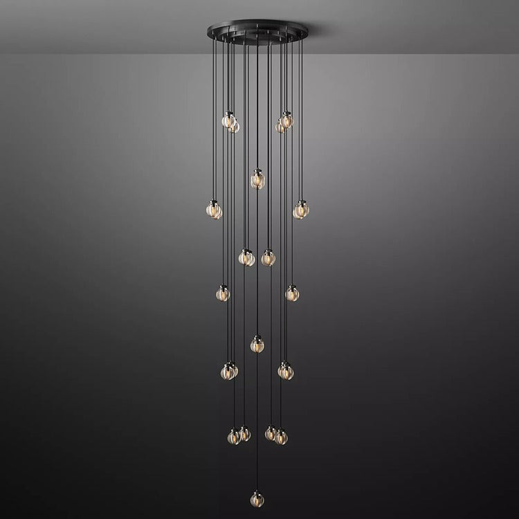 Perle Glass Round Chandelier