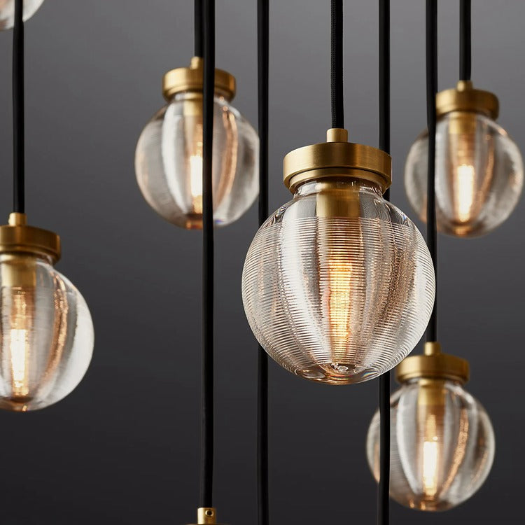 Perle Glass Round Chandelier