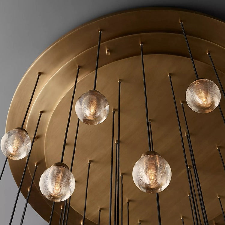 Perle Glass Round Chandelier