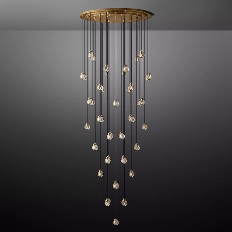 Perle Glass Round Chandelier
