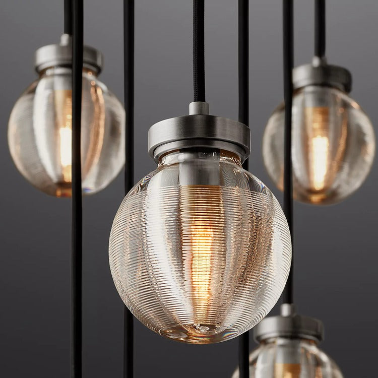 Perle Glass Round Chandelier