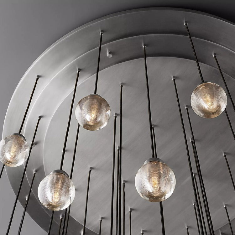 Perle Glass Round Chandelier