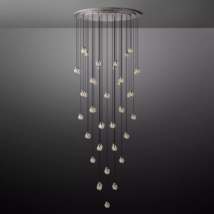Perle Glass Round Chandelier