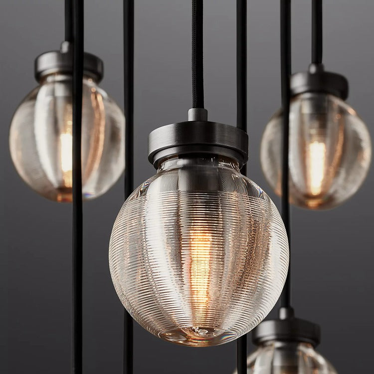 Perle Glass Round Chandelier