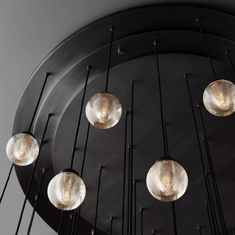 Perle Glass Round Chandelier