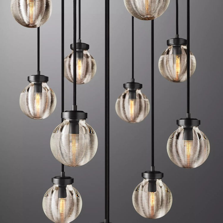 Perle Glass Round Chandelier