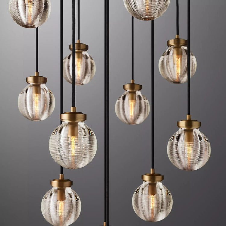 Perle Glass Round Chandelier