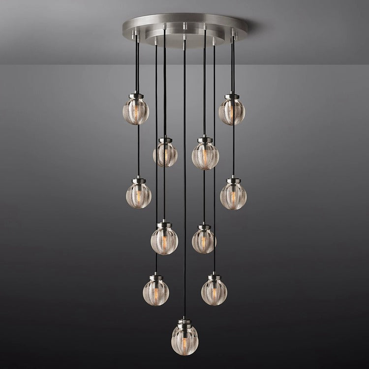 Perle Glass Round Chandelier