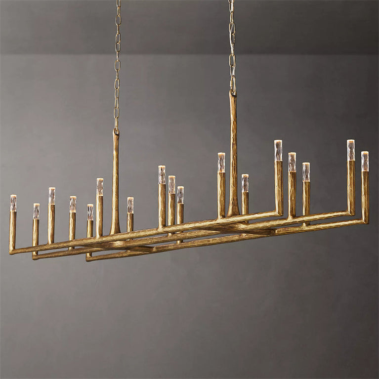 Thaddeus Linear Chandelier 96", Vintage Branch Chandelier