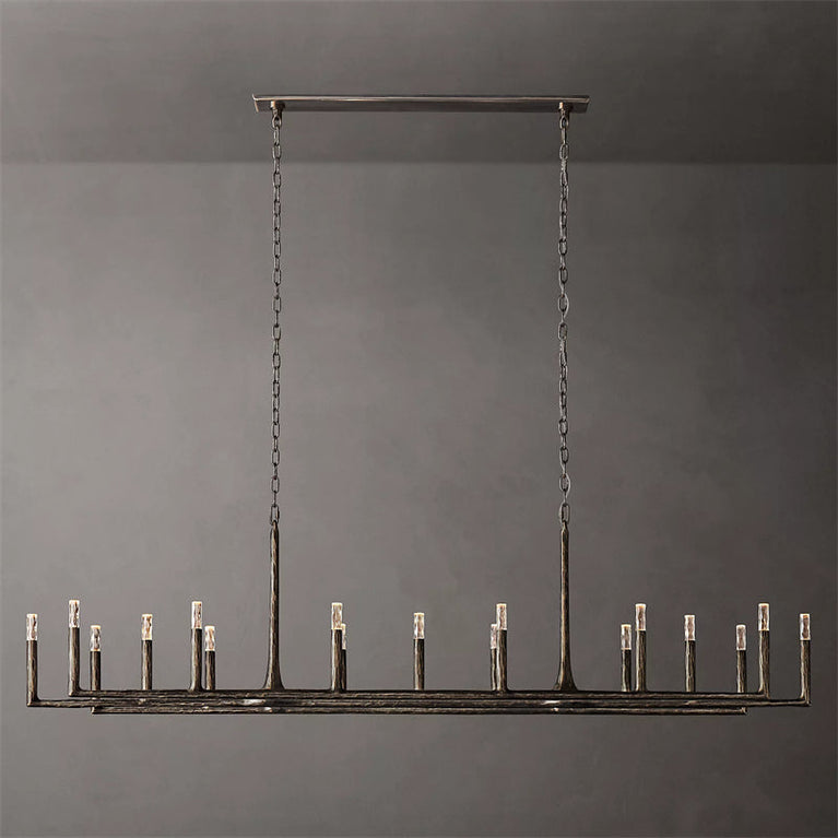 Thaddeus Linear Chandelier 96", Vintage Branch Chandelier