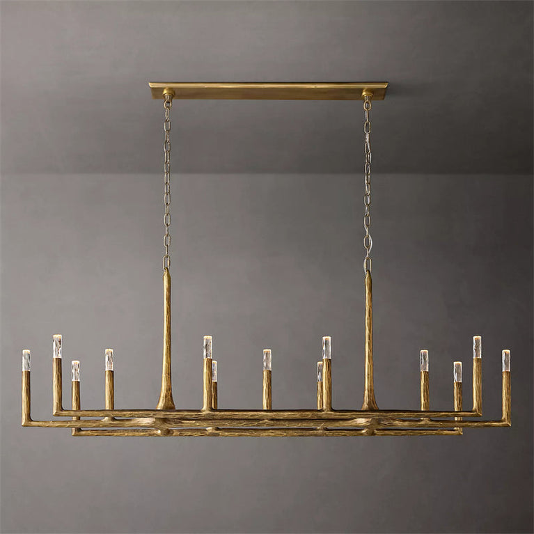 Thaddeus Linear Chandelier 72", Luxury Interior Decoration Lamp