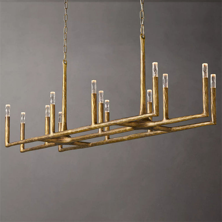 Thaddeus Linear Chandelier 72", Luxury Interior Decoration Lamp