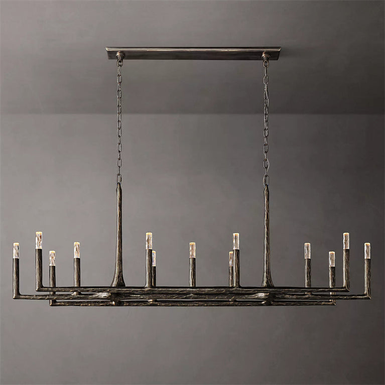 Thaddeus Linear Chandelier 72", Luxury Interior Decoration Lamp