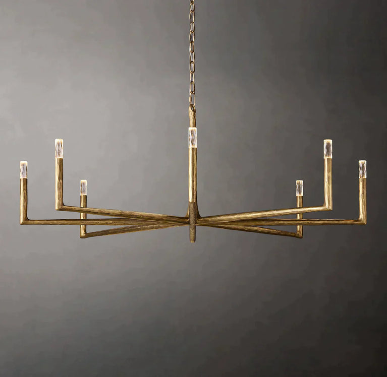 Thaddeus Round Chandelier 60'', Contemporary Chandelier Bedroom