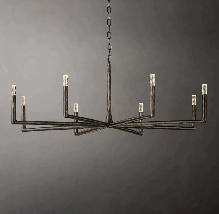 Thaddeus Round Chandelier 60'', Contemporary Chandelier Bedroom