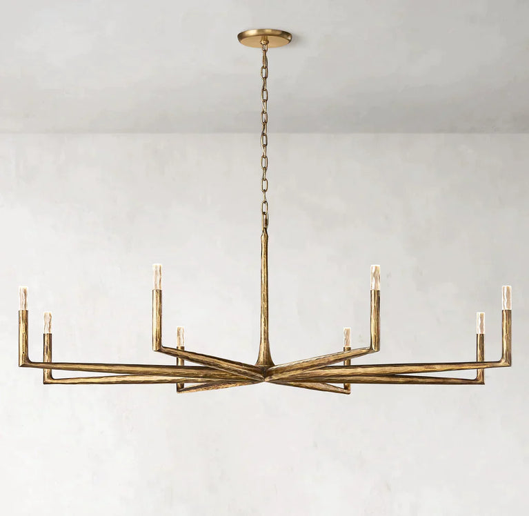 Thaddeus Round Chandelier 72'', Contemporary Chandelier Bedroom