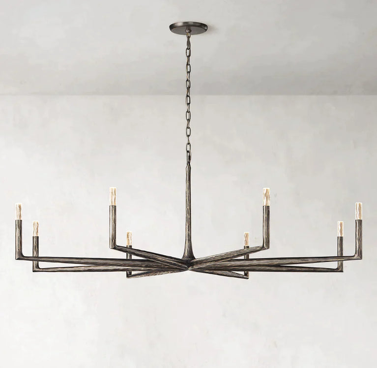 Thaddeus Round Chandelier 72'', Contemporary Chandelier Bedroom