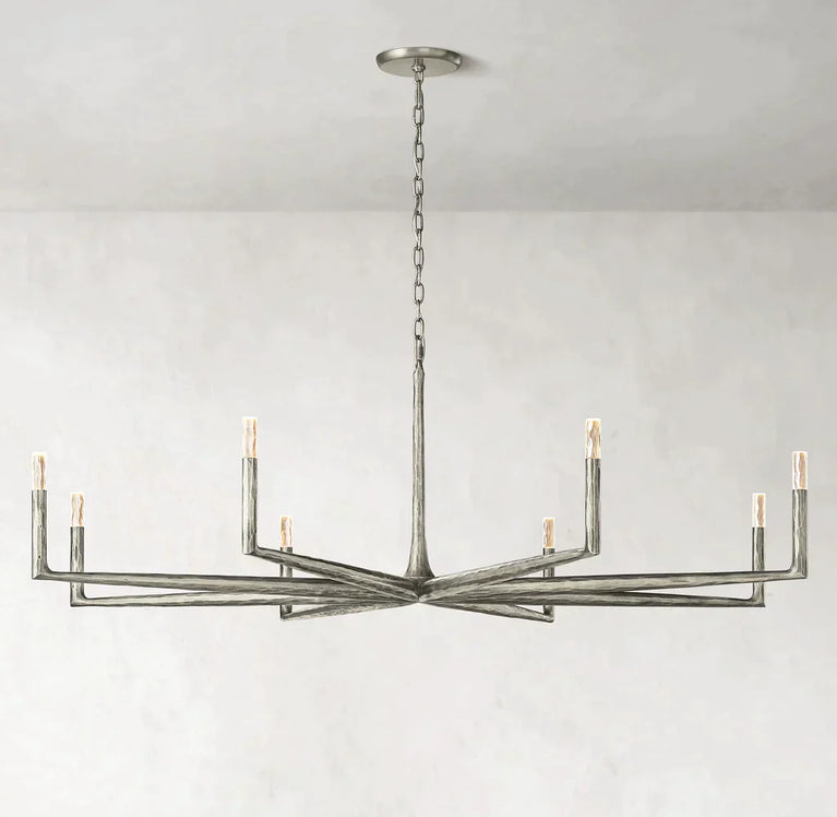 Thaddeus Round Chandelier 72'', Contemporary Chandelier Bedroom