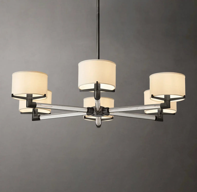 Tonya Round Six-Light Chandelier 36", Living Room, Dinning room Chandelier