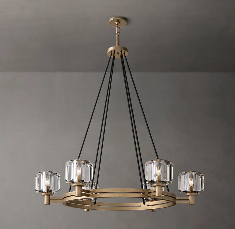 INTRODUC DEMARET ROUND CHANDELIER 36"