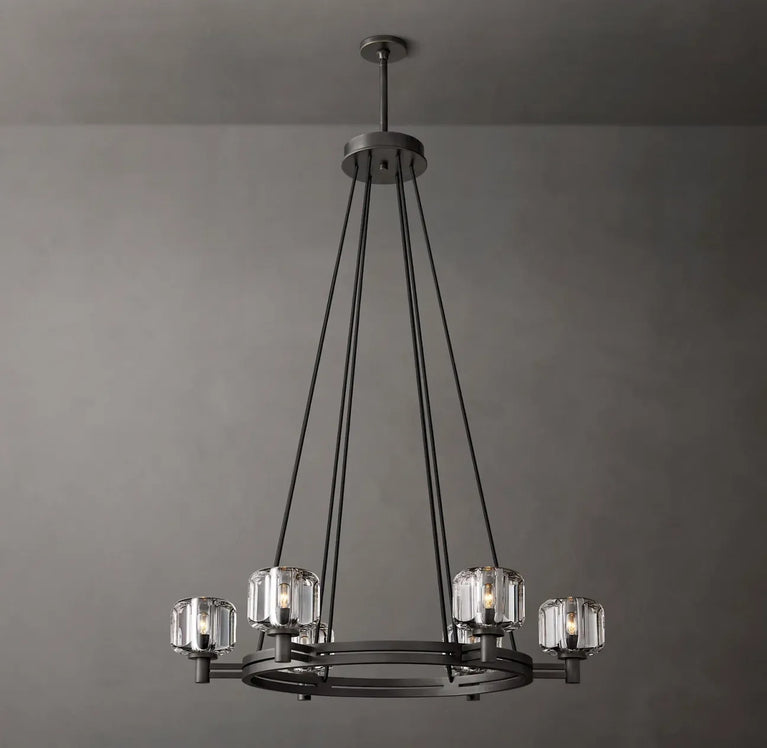 INTRODUC DEMARET ROUND CHANDELIER 36"