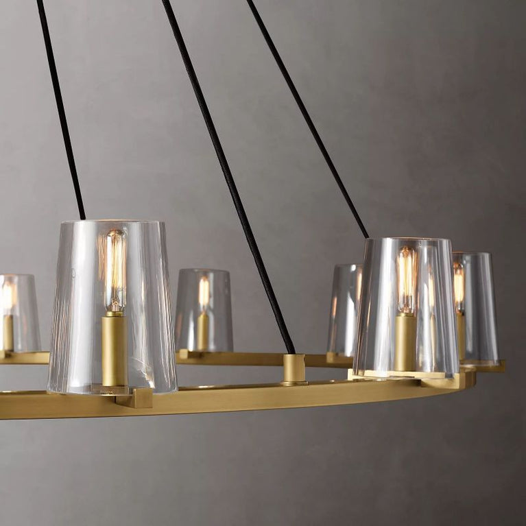 Cielle Round Chandelier Glass 60'' for Living Room