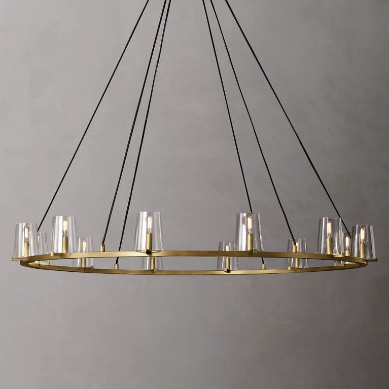 Cielle Round Chandelier Glass 36'' for Living Room