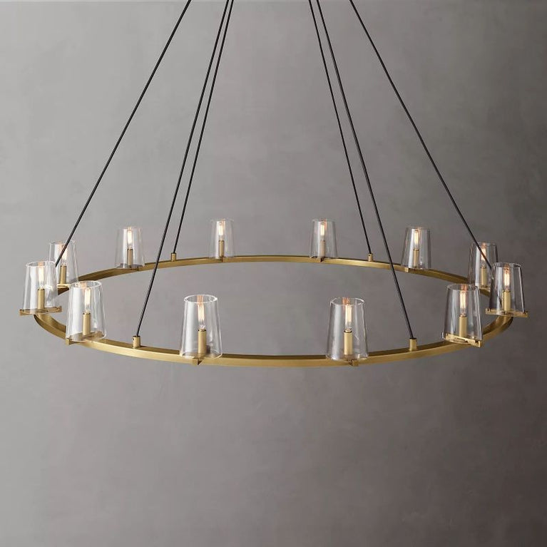 Cielle Round Chandelier Glass 60'' for Living Room