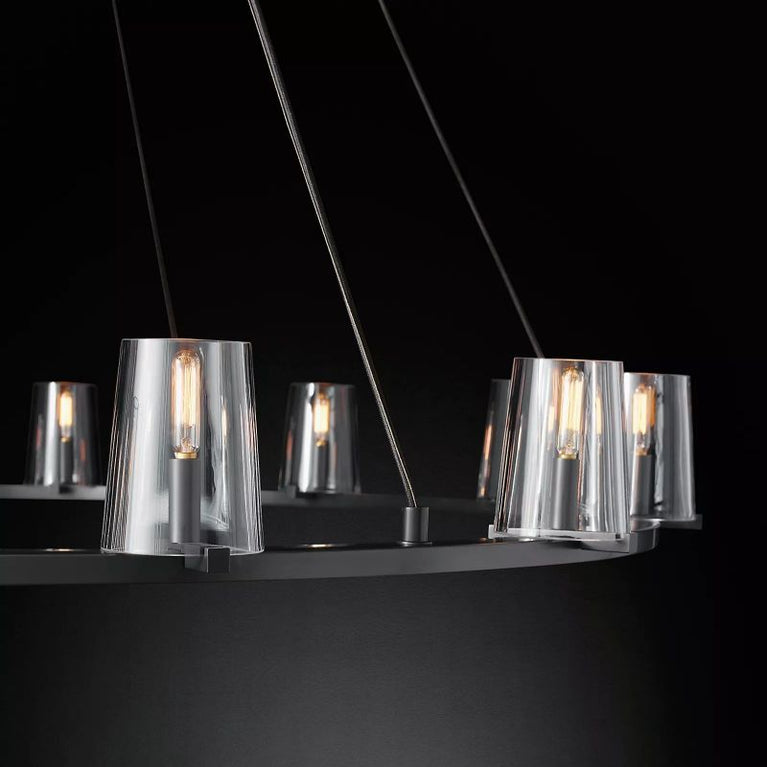 Cielle Round Chandelier Glass 60'' for Living Room