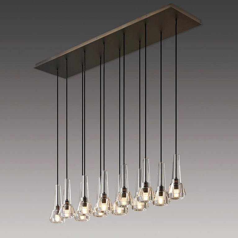 Aaron Modern Cone Crystal Pendant Chandelier Light