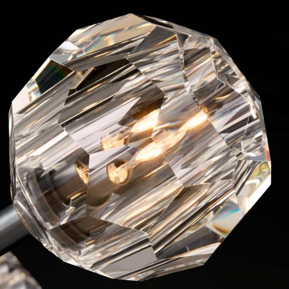 Bille De Crystal Ball Oval Chandelier 72� 24-Lights