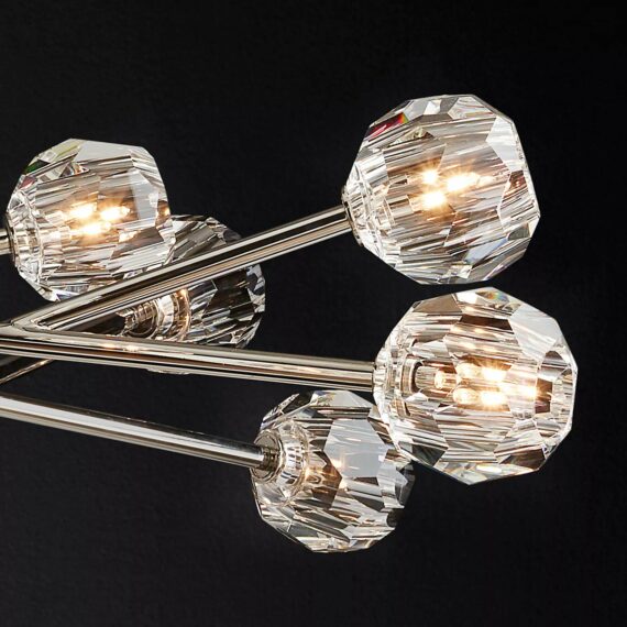Bille De Crystal Ball Oval Chandelier 72� 24-Lights